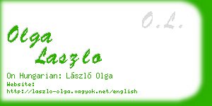 olga laszlo business card